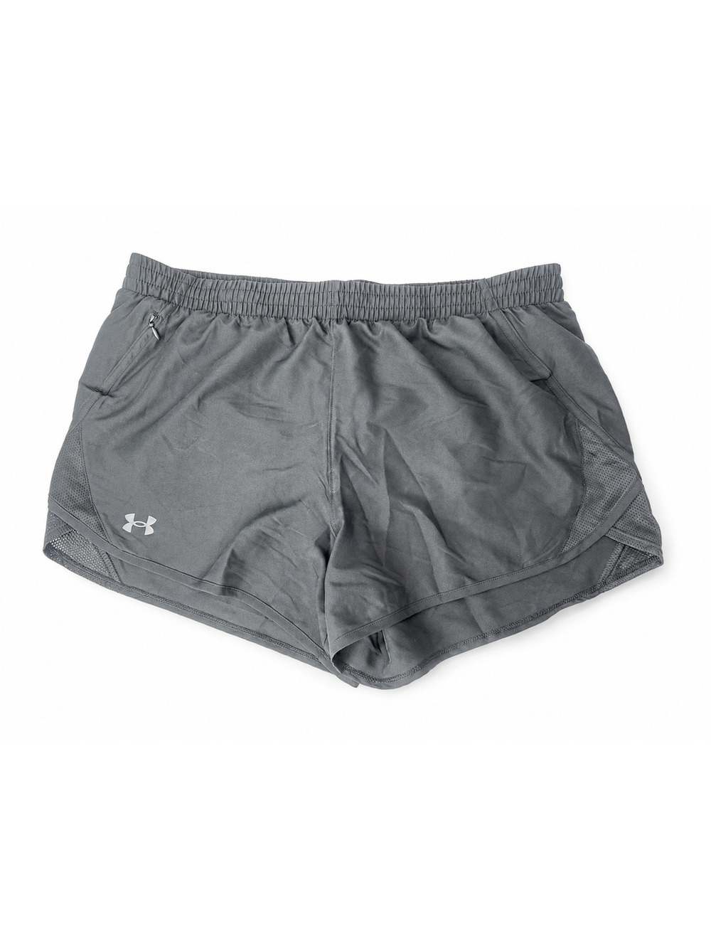 Under Armour Fly By 3” Running Shorts Black Women’s Large L NWT Zip Pocket